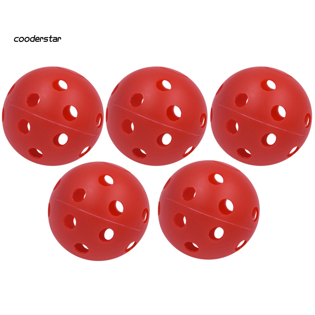 Set 5 Quả Bóng Golf Rỗng 90mm Hỗ Trợ Luyện Tập Trong Nhà