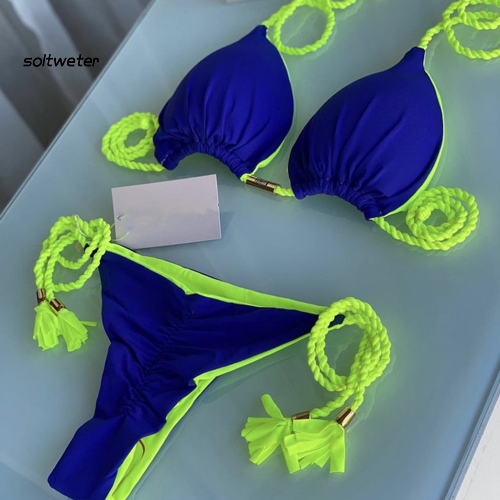 Bộ Bikini 2 Mảnh Có Mút Nâng Ngực Quyến Rũ Cho Nữ