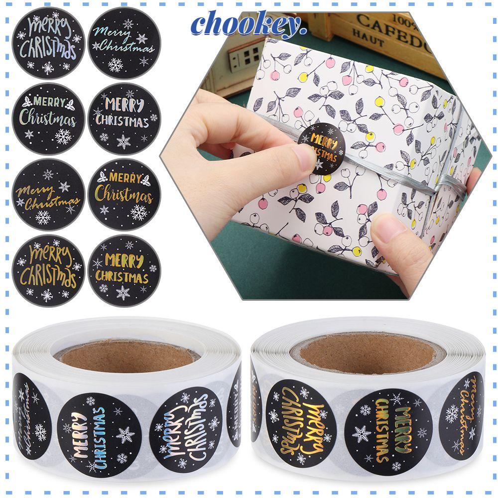 CHOOKEY Set 500 Miếng Dán Hình Tròn Dùng Trang Trí Tiệc Cưới / Giáng Sinh