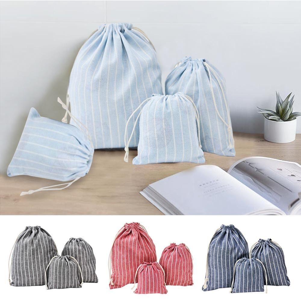 JANE Túi Dây Rút Chất Liệu Cotton Thân Thiện Với Môi Trường 4 Màu Tùy Chọn