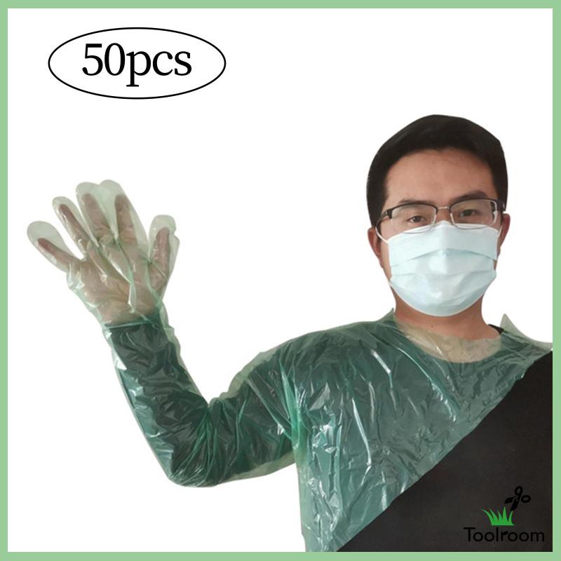 Găng Tay Dài Dùng Một Lần Chống Nước Cấp Thực Phẩm Để Làm Vườn Cho Thú Cưng