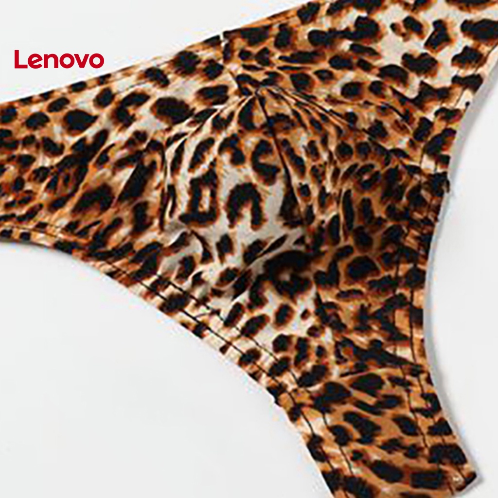 Quần Lót Chữ T Thoáng Khí In Họa Tiết Da Báo Quyến Rũ Cho Nam