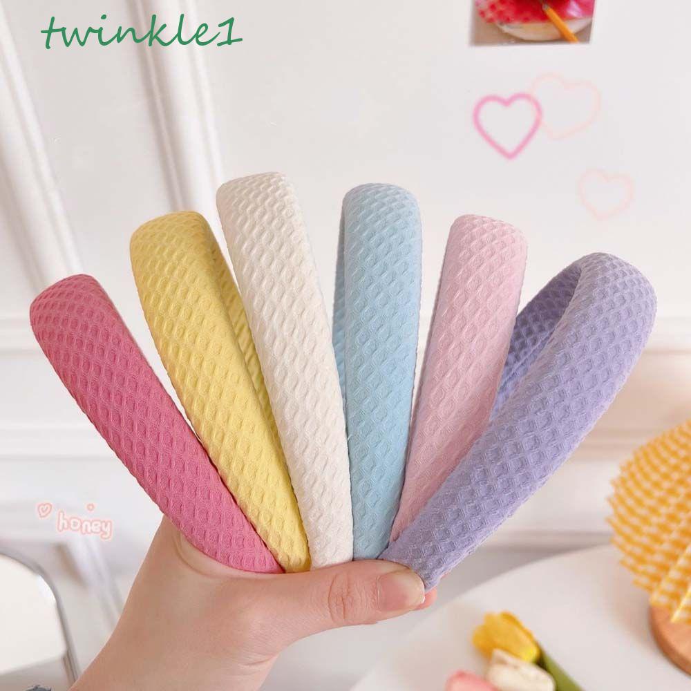 TWINKLE Băng Đô Cài Tóc Bản Rộng Màu Sắc Ngọt Ngào Thời Trang Mùa Xuân Cho Nữ