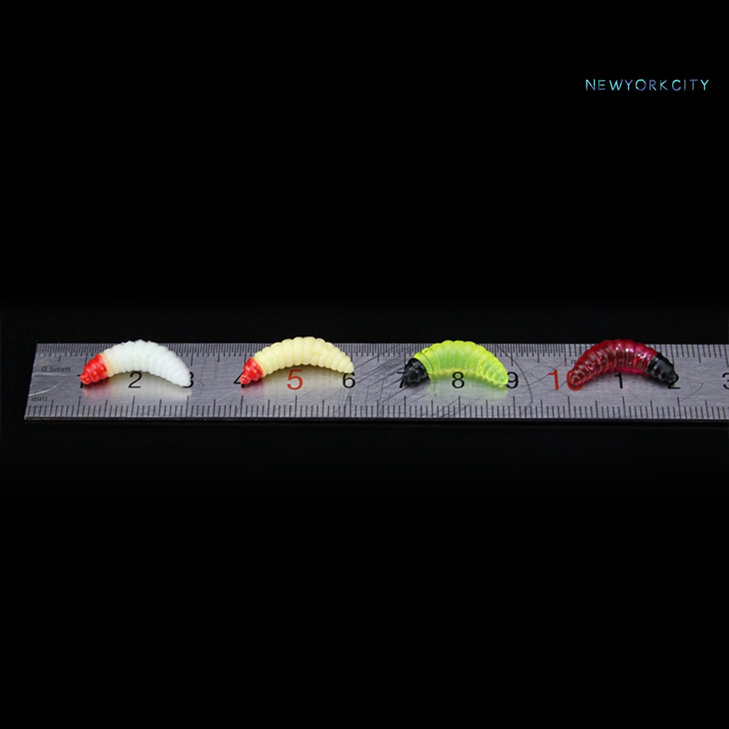 50 Mồi Giun Giả Câu Cá Bằng PVC Mềm Thân Thiện Với Môi Trường