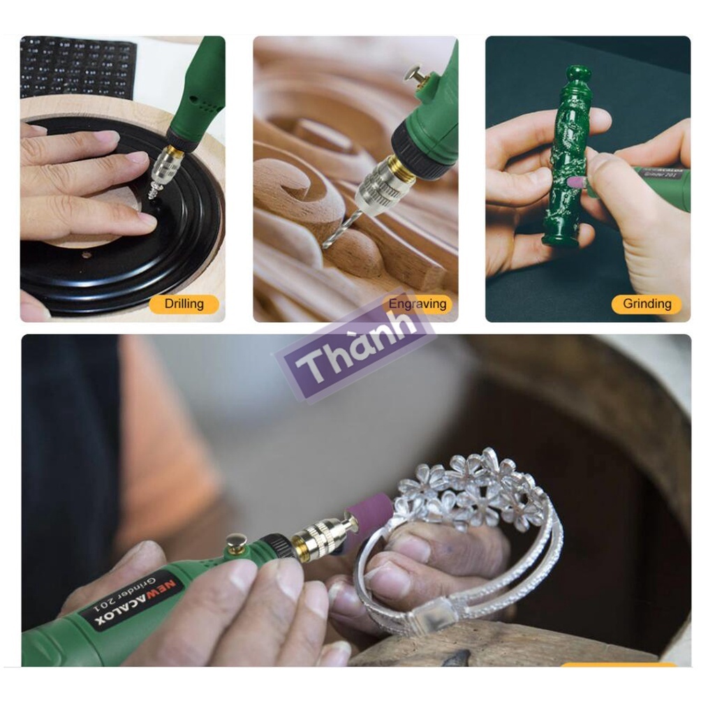 Hàng giao ngay máy khoan mini máy mài điện mini bộ máy mài mini công cụ đánh bóng phay đa chức năng công