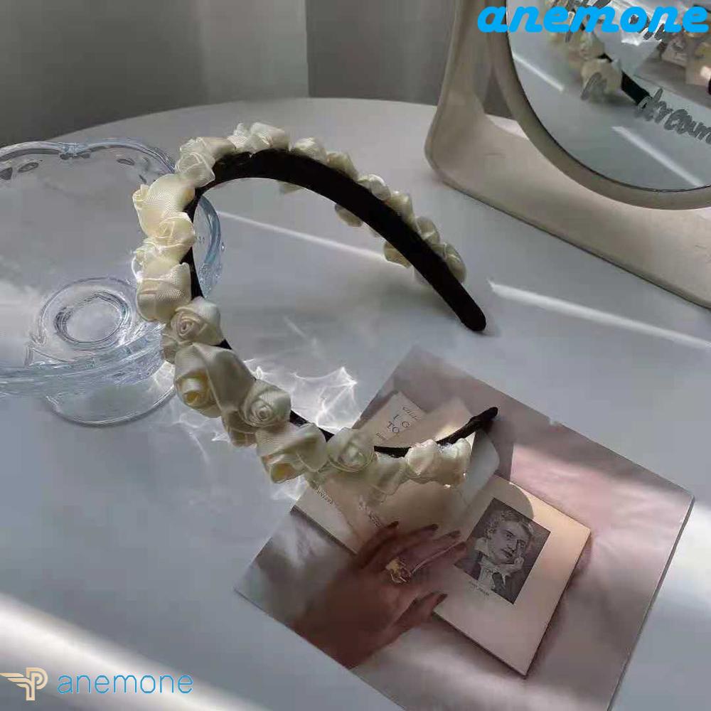 ANEMONE Dây Buộc Tóc Đính Hoa Phong Cách Hàn Quốc Cho Nữ