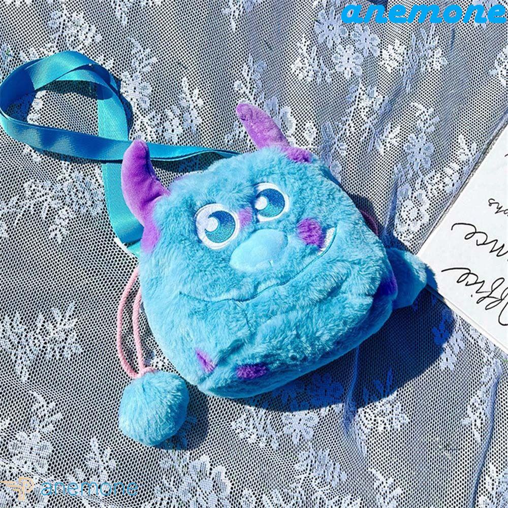 ANEMONE Túi Đeo Chéo Ngực Nhồi Bông In Hoạt Hình James Dễ Thương Cho Bé