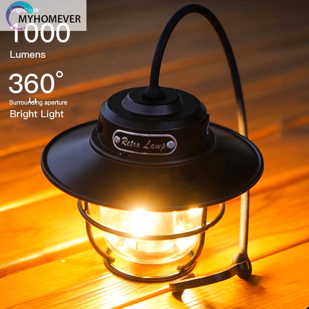 Đèn Cắm Trại Chống Thấm Nước IPX4 1200mAh 200LM