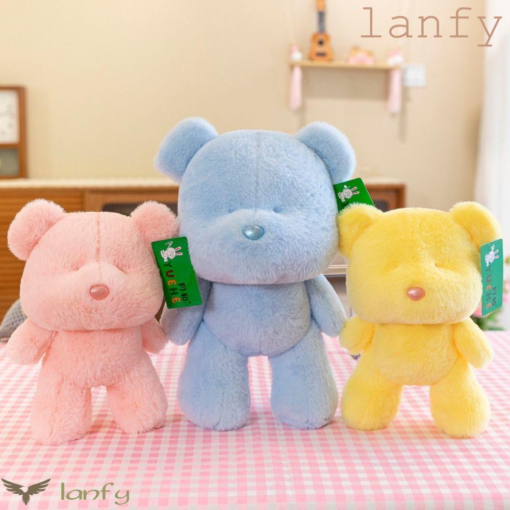 LANFY Gấu Nhồi Bông Nhiều Màu Sắc Dễ Thương Cho Bé