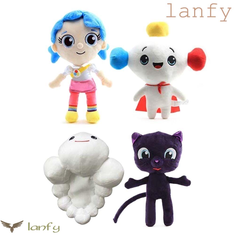 LANFY Thú Nhồi Bông Cotton Hình Vương Quốc Cầu Vồng Hoạt Hình Dành Cho Bé Gái