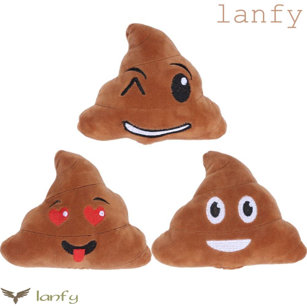 LANFY Thú Nhồi Bông Hình Mặt Cười Hoạt Hình Dễ Thương Trang Trí Giáng Sinh