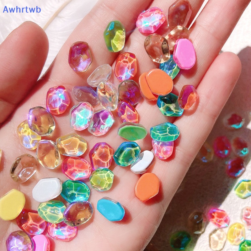 Set 5 Viên Đá Pha Lê 3d Dùng Trang Trí Móng Tay Nghệ Thuật Diy Mới