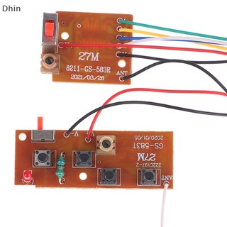 [Dhin] 4CH RC Remote Control 27MHz Circuit PCB Transmitter and Receiver Board parts COD