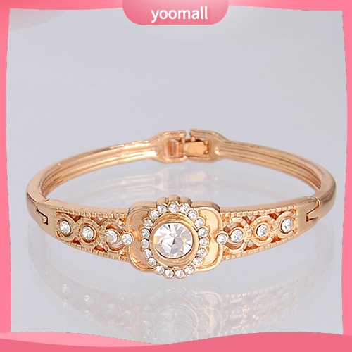 Vòng Tay Mạ Vàng Đính Đá Thời Trang Dành Cho Nữ