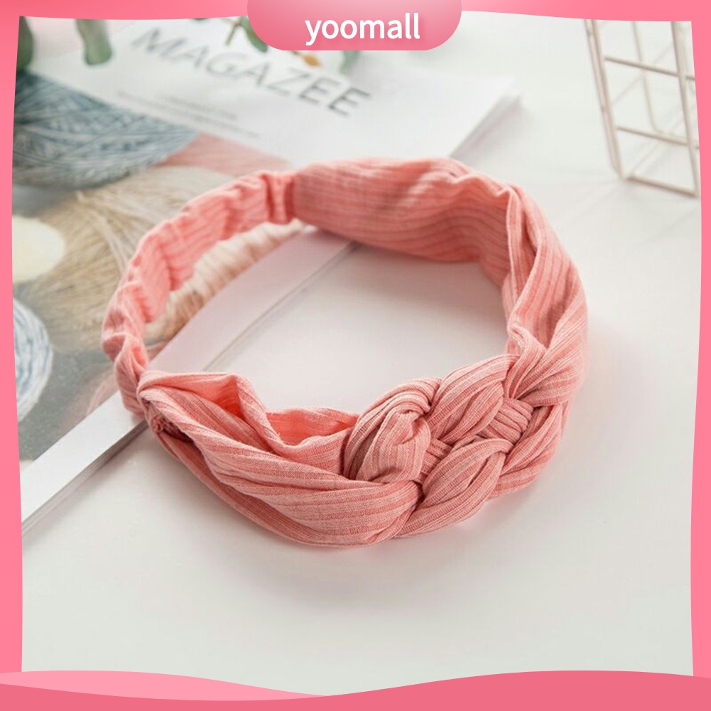 Băng Đô Thắt Nút Dùng Rửa Mặt / Trang Điểm Tiện Dụng