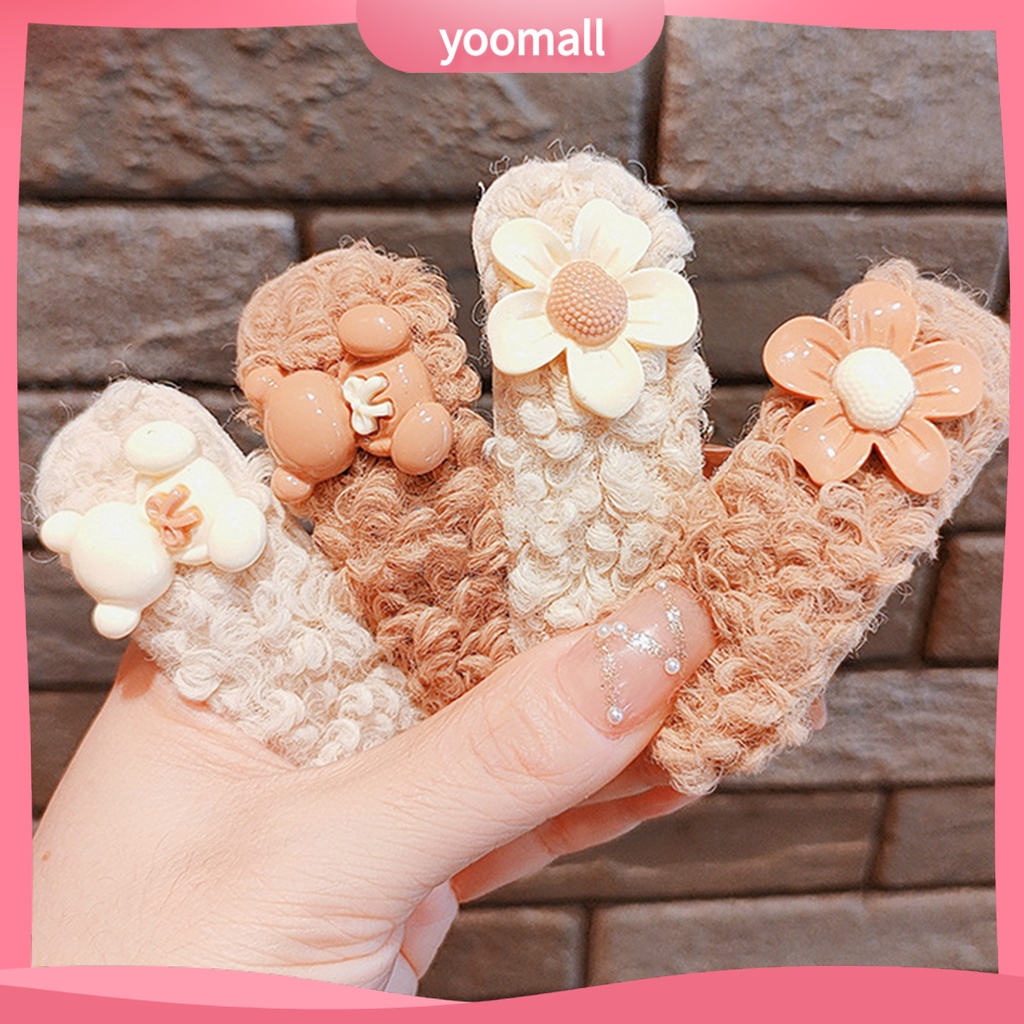 Kẹp Tóc Hình Trái Cây / Gấu / Thỏ Hoạt Hình Dễ Thương Cho Bé Gái