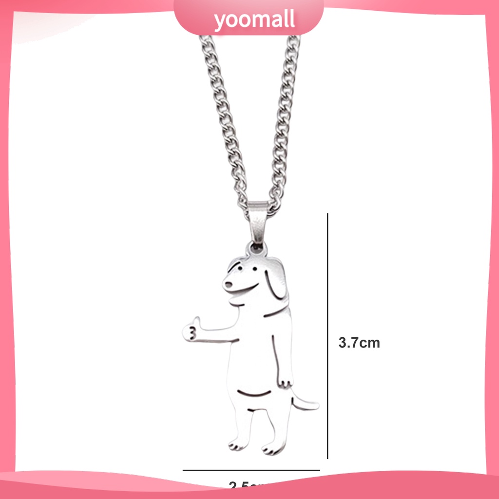 Vòng cổ Hip Hop Bằng Thép Không Gỉ Siêu Nhẹ Không Dị Ứng Có Khóa Tôm Hùm Thú Vị Cho Nữ