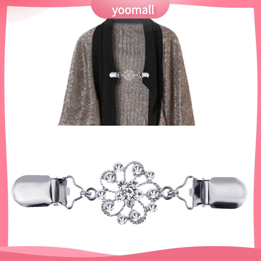 Set 5 Kẹp Cổ Áo / Đầm / Khăn Choàng Họa Tiết Hoa Vintage Nữ Tính