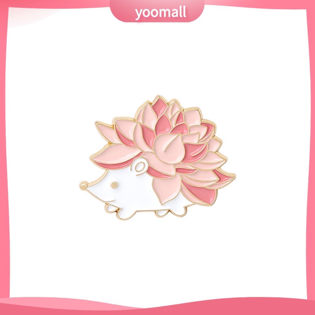 [YM] Trâm Cài Áo Hình Nhím / Mèo / Cáo Tráng Men Phong Cách Nhật Bản Dễ Thương