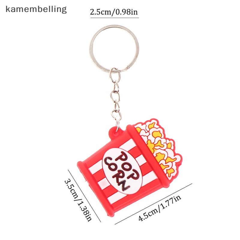 Kamembelling Móc Khóa Hình Thức Ăn Sáng Tạo Bằng PVC Mềm