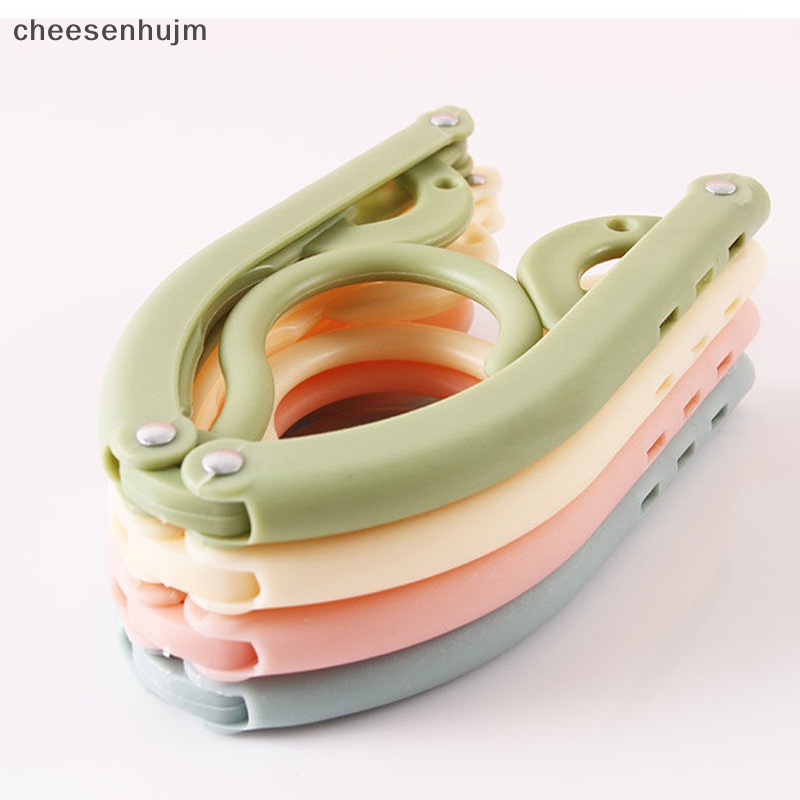 Bộ 5 Móc Nhựa Treo Quần Áo Gấp Gọn Tiết Kiệm Không Gian Đa Năng