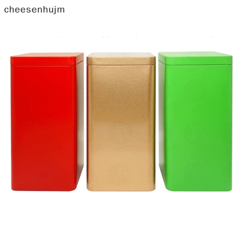 1 Hộp Thiếc Đựng Trà Hình Vuông Cỡ Nhỏ Tiện Dụng