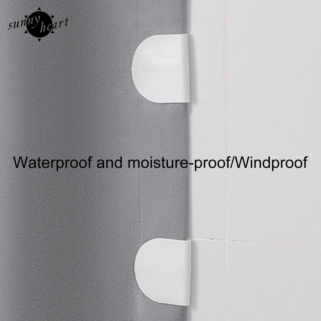 Sunnyheart Set 4 Kẹp Rèm Tắm Nhỏ Tự Dính Làm Sạch Bề Mặt Phòng Tắm Khô Và Sạch Sau Khi Sử Dụng Tại Nhà