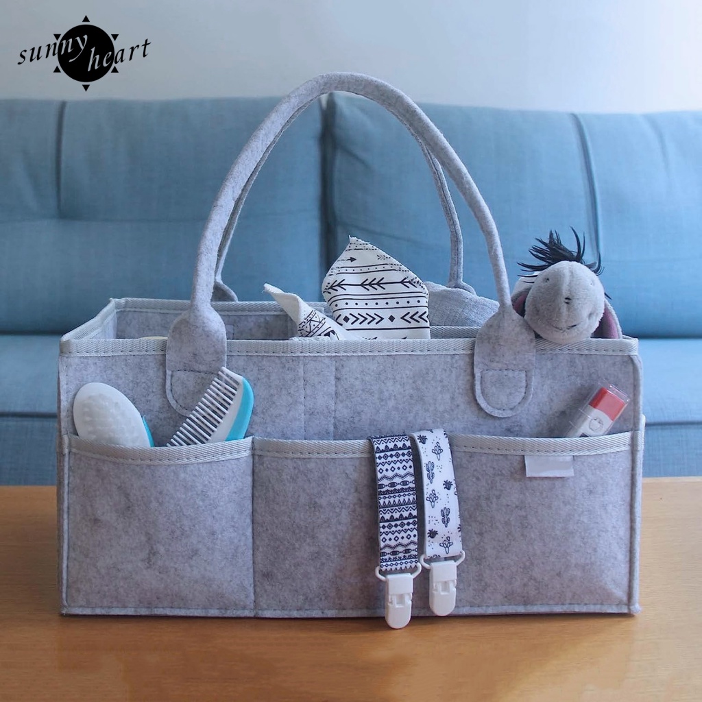 Sunnyheart Giỏ Đựng Tã Di Động: Tay Cầm Dài Trọng Lượng Nhẹ Và Hoàn Hảo Để Đi Du Lịch Với Trẻ Em Có Sức Chứa Lớn Để Bạn Có Thể Cửa Hàng Tất Cả Các Cửa Hàng y