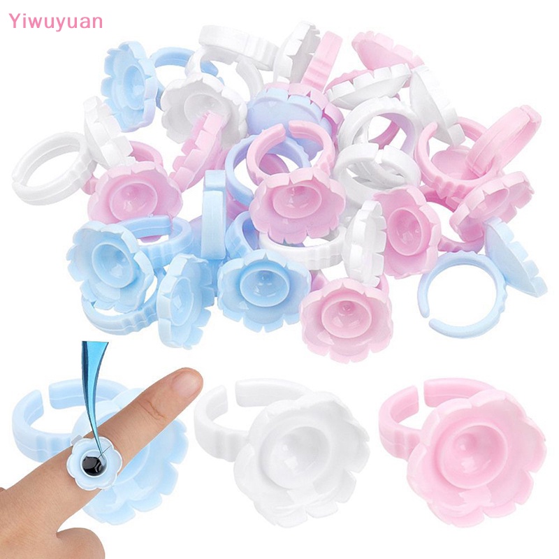 Set 100 Nhẫn Giữ Keo Dán Mi Giả Sử Dụng Một Lần