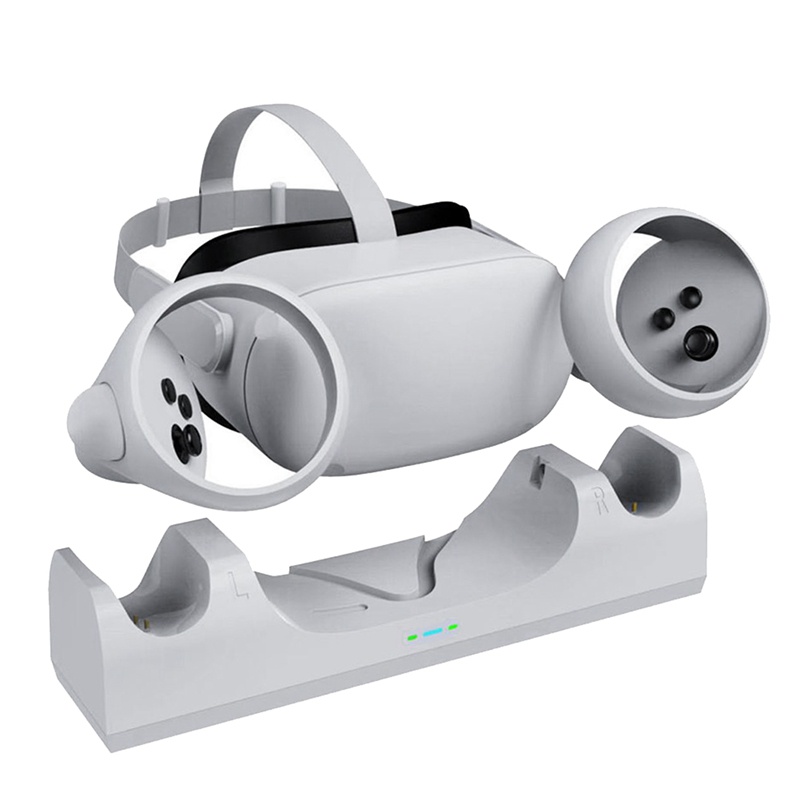 Đế Sạc Đứng Tay Cầm Trái Phải Với Màn Hình LED Thay Thế Cho Kính Thực Tế Ảo Oculus Quest