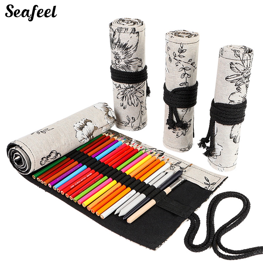 Túi Vải Canvas 12 / 24 / 36 / 48 Lỗ Nhiều Màu Sắc Tiện Dụng