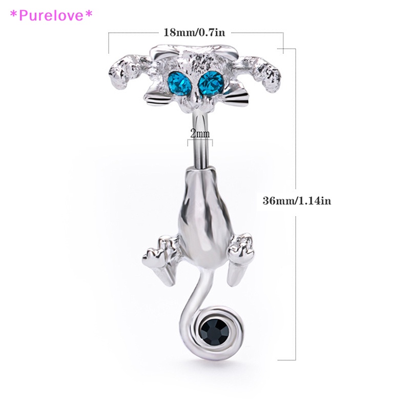 Khuyên Rốn Hình Mèo Phong Cách Vintage Mới