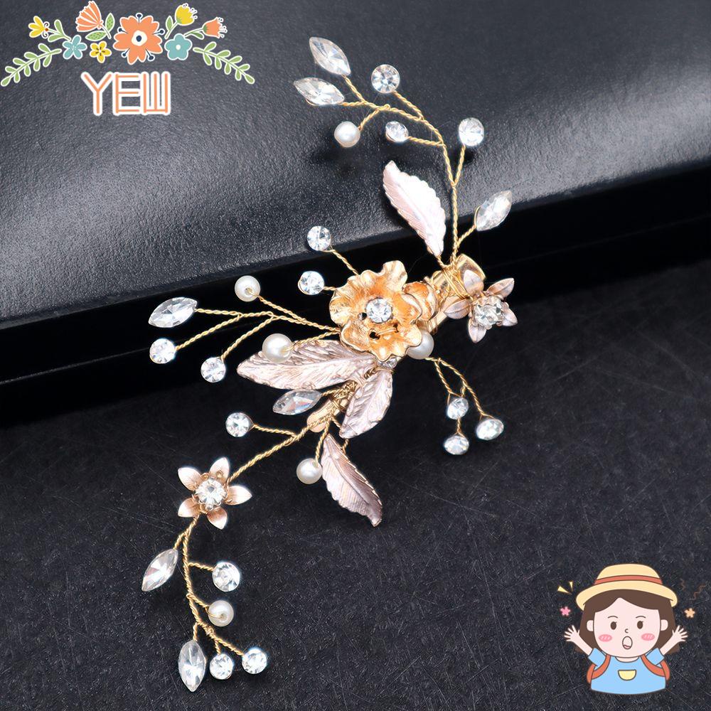 Ghim Cài Tóc Hình Hoa Bằng Hợp Kim Thời Trang Cho Cô Dâu