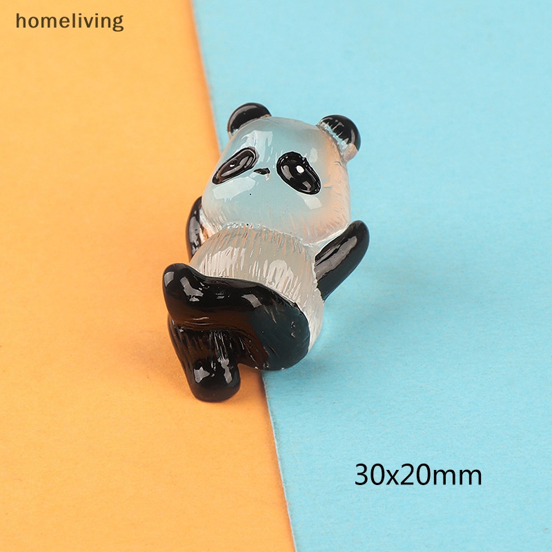 Set 2 Móc Khóa Hình Gấu Trúc 3D Phát Sáng Dễ Thương