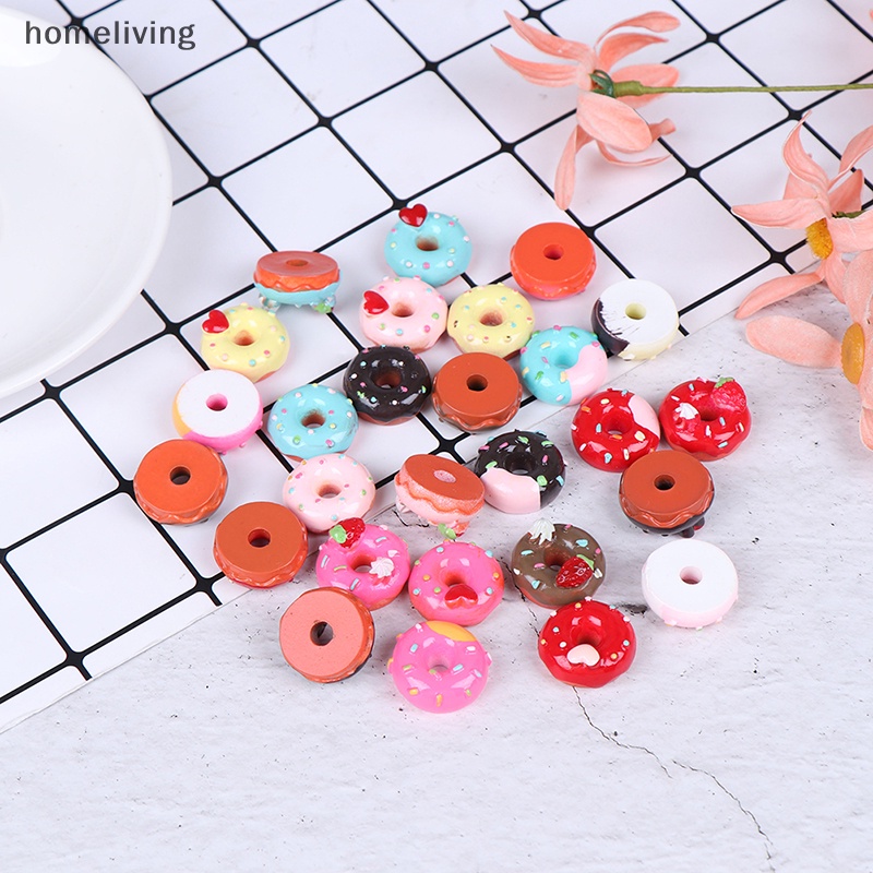 Set 10 Bánh donut Tỉ Lệ 1: 12 Dùng Để Trang Trí Nhà Búp Bê