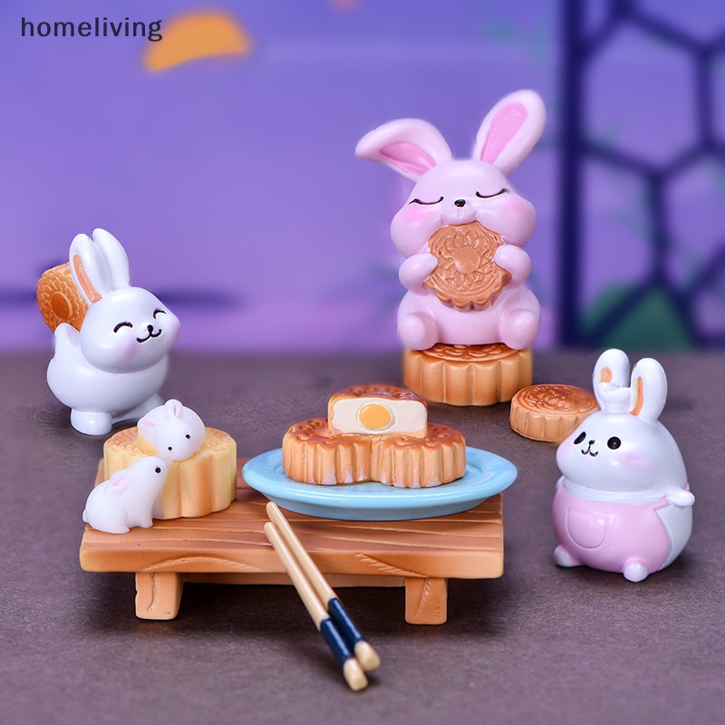 Phụ Kiện Trang Trí Vườn Mini Hình Thỏ Dễ Thương DIY