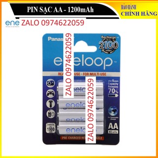 Vỉ 4 pin sạc aa ene loop 1900mah, pin sạc lại 2100 lần