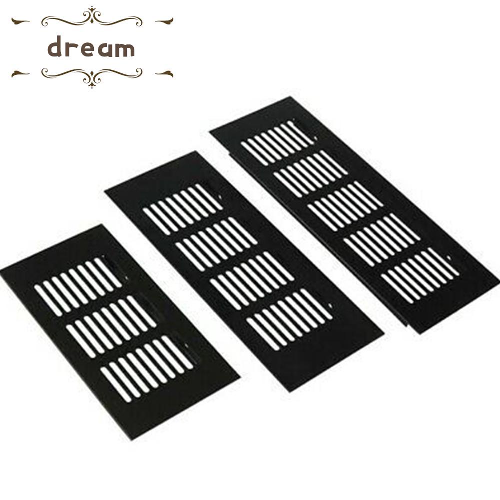 【DREAMLIFE】Air Vent Grille 100mm 150-400mm 150mm-400mm 1pc Aluminum Alloy Black Duct