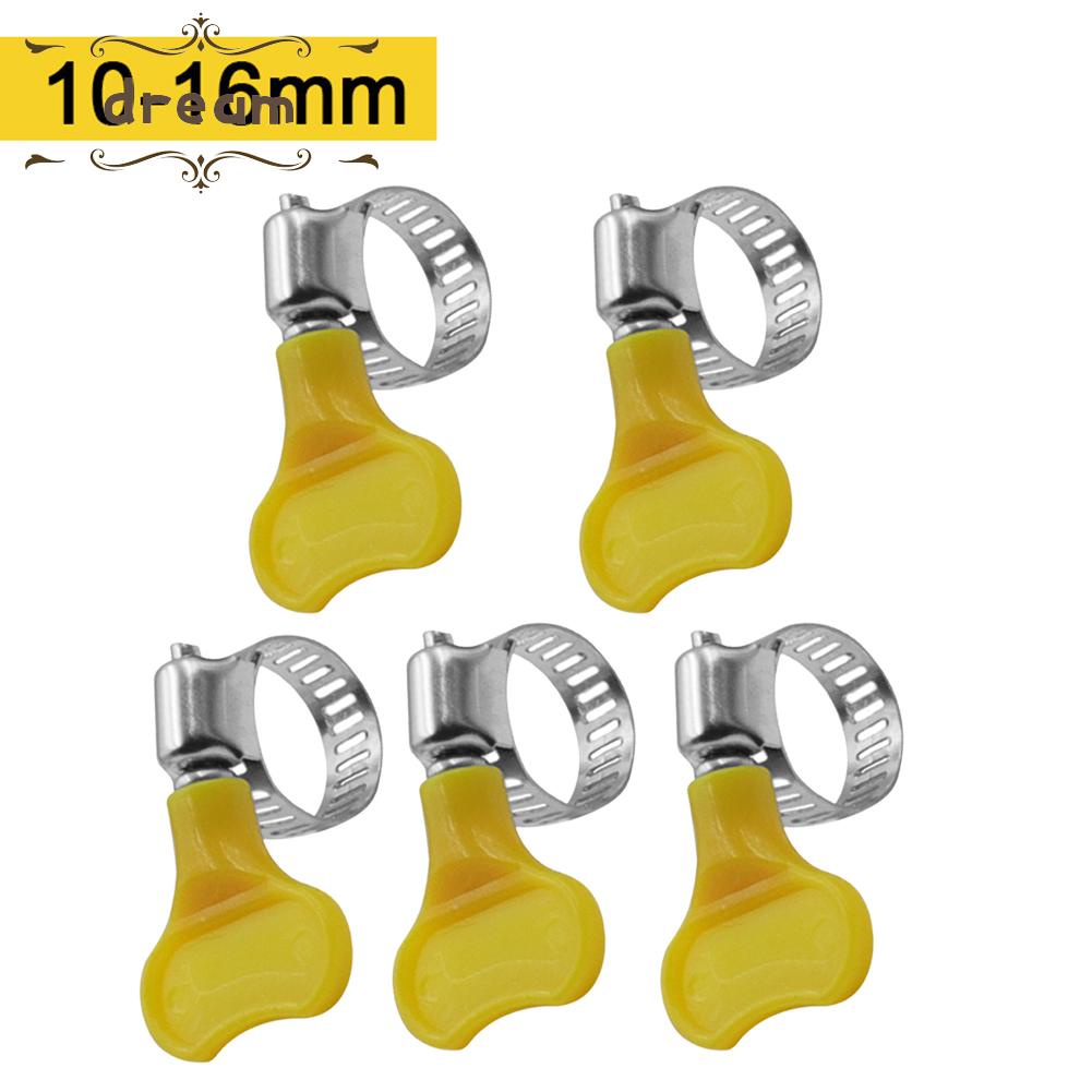 【DREAMLIFE】Hose Clamp 10-38mm Fastening Pipes Gas Leak Waterproof Handle Hand Wriggle