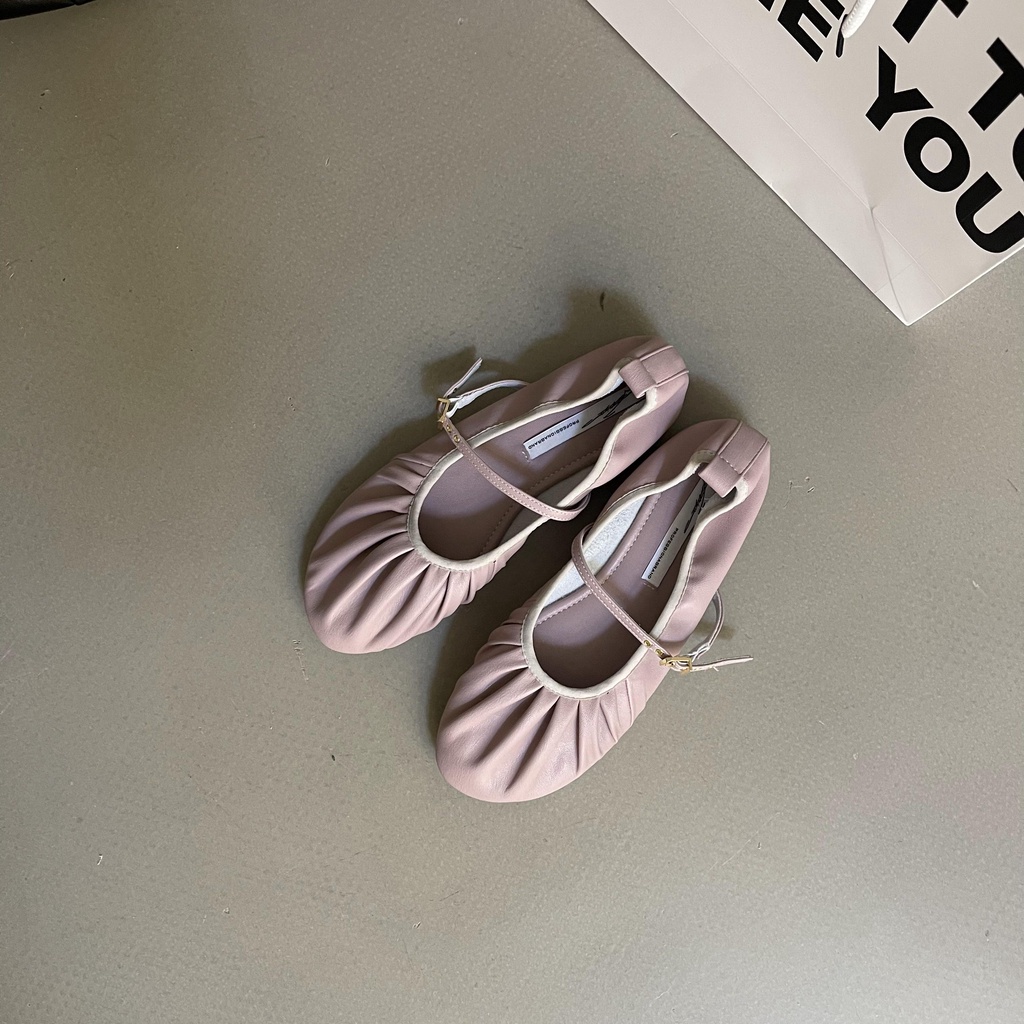 Giày Búp Bê Đế Mềm Mũi Tròn 4 Mùa Sk2023 Phong Cách Mới Cho Nữ