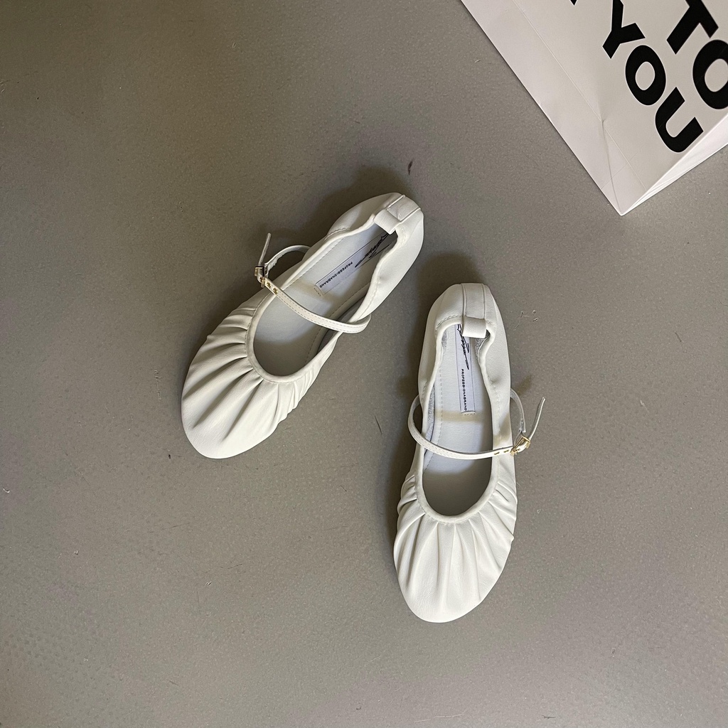 Giày Búp Bê Đế Mềm Mũi Tròn 4 Mùa Sk2023 Phong Cách Mới Cho Nữ