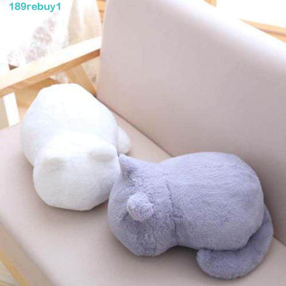 Gối Nhồi Bông Hình Chú Mèo Mềm Mại Dùng Làm Quà Tặng Sinh Nhật Cho Bé REBUY1