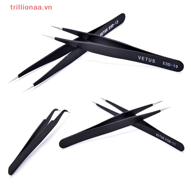 Set 6 Nhíp Inox Chống Tĩnh Điện ESD