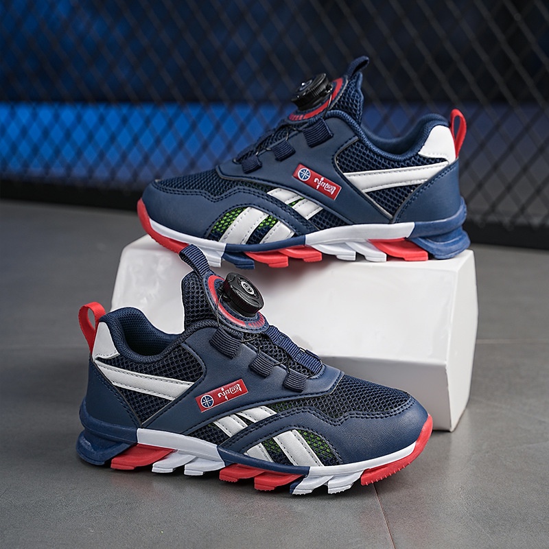 Giày Thể Thao Phối Lưới Thoáng Khí Trọng Lượng Nhẹ Thời Trang Mùa Hè 2023 Mới Cho Bé Trai