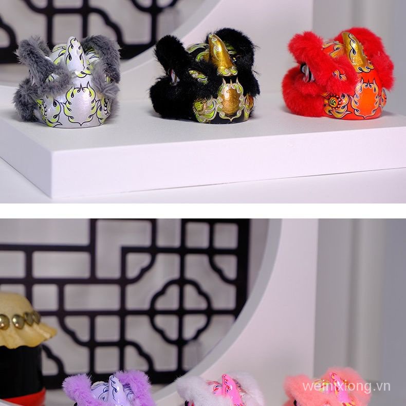 Mặt Dây Chuyền Hình Đầu Sư Tử Nhảy Múa Trang Trí Xe Hơi