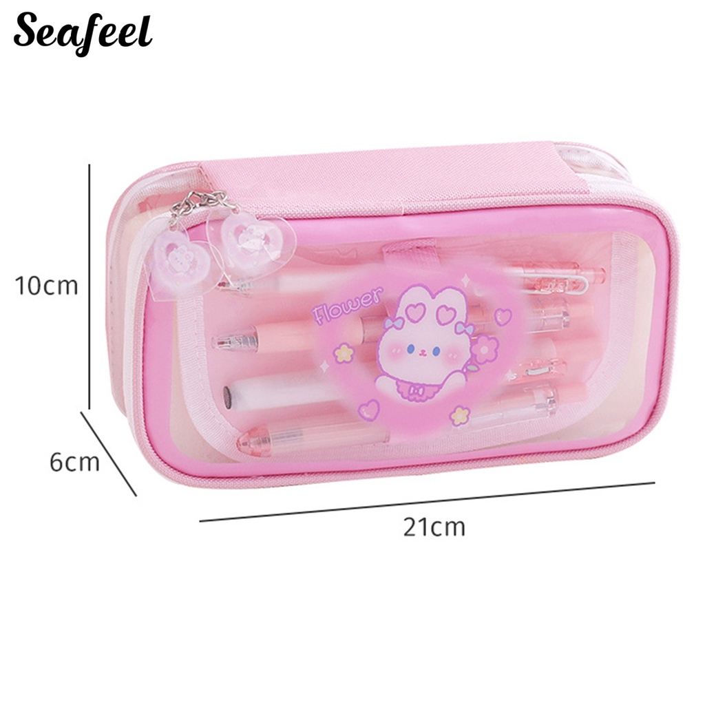 Túi Đựng Bút Chì Sức Chứa Lớn Chống Nước Chống Ẩm Có Khóa Kéo