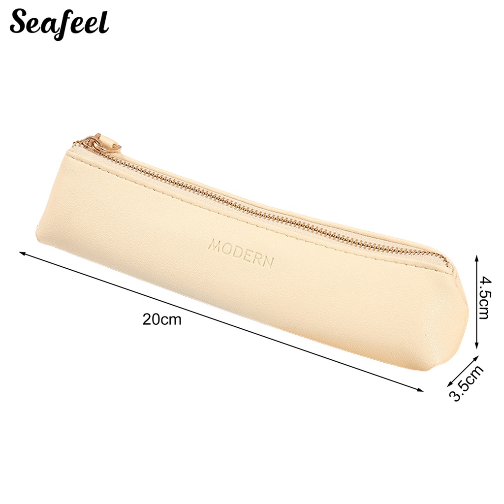 Túi Đựng Bút Chì Sức Chứa Lớn Có Khóa Kéo Sành Điệu Cho Nhà Ở / Văn Phòng