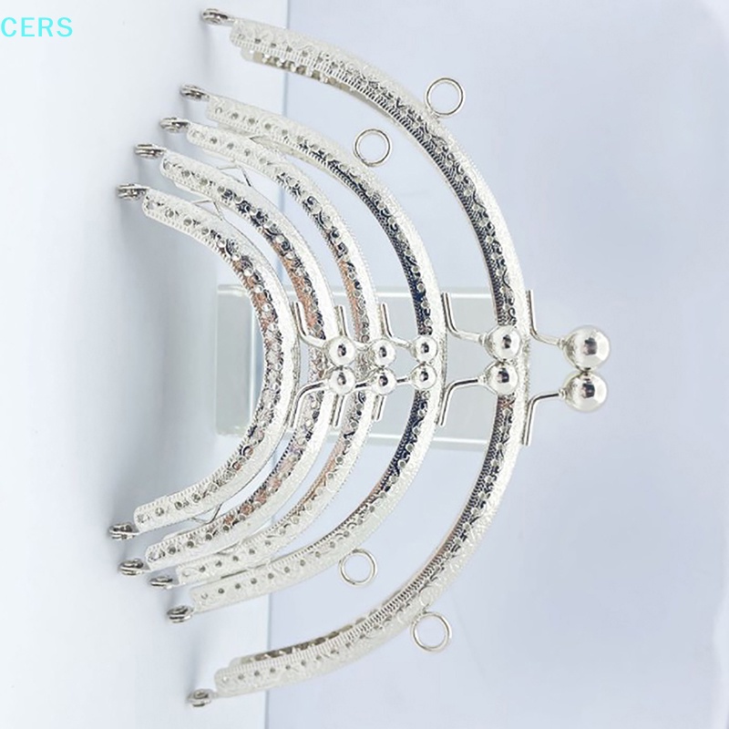 1 Khóa Kẹp Kim Loại Hình Bán Nguyệt Màu Bạc Bóng Kích Thước 8.5 / 10.5 / 12.5 / 15.5CM RS