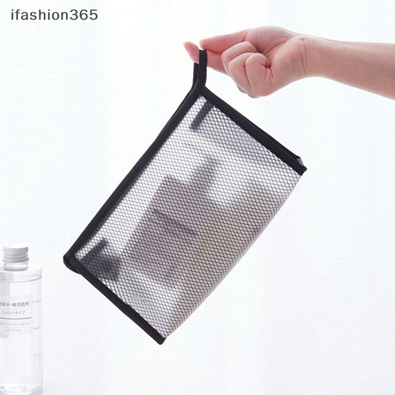 1 Túi Lưới Đựng Mỹ Phẩm / Đồ Trang Điểm Tiện Dụng Khi Đi Du Lịch ifashion365