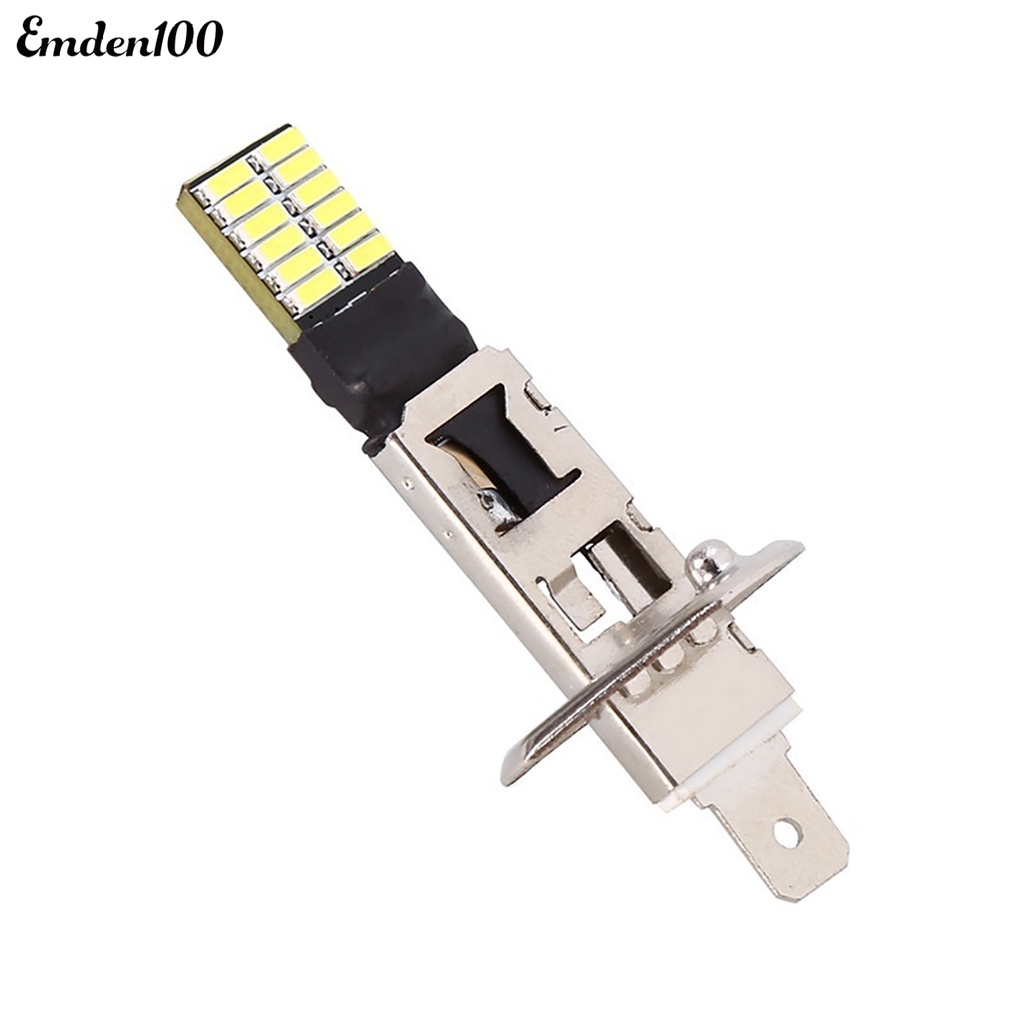 Đèn Pha Chống Sương Mù Ánh Sáng Trắng 6500K 12V HID Xenon 24-SMD H1 Cho Xe Hơi
